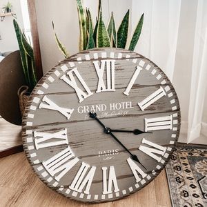 SOLD - hobby lobby | grey wall clock